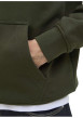 Thumbnail Sweat vert uni avec une coupe droite un col à capuche et des manches longues - Image 6
