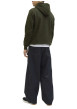 Thumbnail Sweat vert uni avec une coupe droite un col à capuche et des manches longues - Image 7