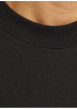 Thumbnail Sweat noir uni avec une coupe droite un col rond et des manches longues - Image 5