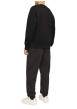 Thumbnail Sweat noir uni avec une coupe droite un col rond et des manches longues - Image 7