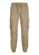 Thumbnail Pantalon Cargo Jpstkane Noah Cuffed Cargo en coton mélangé beige uni