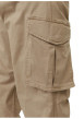 Thumbnail Pantalon Cargo Jpstkane Noah Cuffed Cargo en coton mélangé beige uni - Image 3