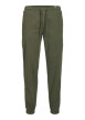 Thumbnail Pantalon Jogging Jpstkane Troy Cuffed Jogger Sn en coton kaki uni à coupe droite