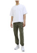 Thumbnail Pantalon Jogging Jpstkane Troy Cuffed Jogger Sn en coton kaki uni à coupe droite - Image 4