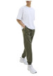 Thumbnail Pantalon Jogging Jpstkane Troy Cuffed Jogger Sn en coton kaki uni à coupe droite - Image 5
