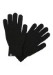 Thumbnail Gants noirs unis avec le logo iconique au poignet et les bords côtelés - Image 2