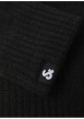 Thumbnail Gants noirs unis avec le logo iconique au poignet et les bords côtelés - Image 3