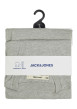 Thumbnail Pyjama Long en coton gris uni avec un col rond et une coupe fermée - Image 4