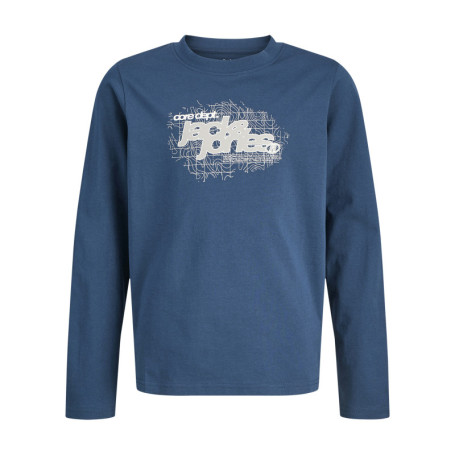 T-shirt en coton pétrole uni avec une coupe...