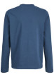 Thumbnail T-shirt en coton pétrole uni avec une coupe droite et un col rond - Image 3