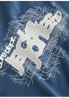 Thumbnail T-shirt en coton pétrole uni avec une coupe droite et un col rond - Image 4