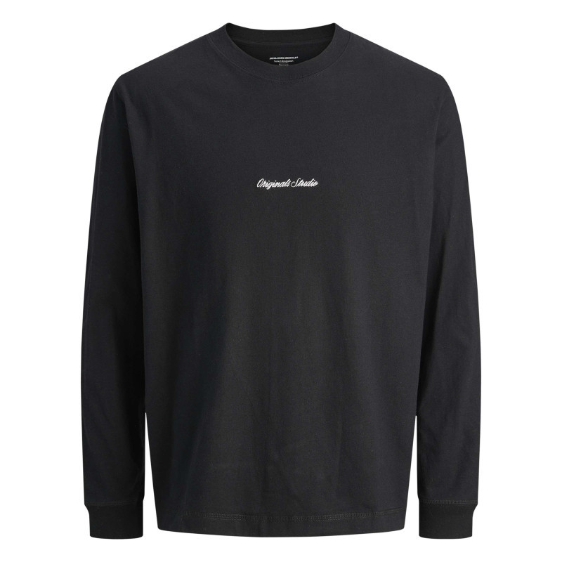 Jack & Jones - T-shirt En Coton Noir Uni Avec Un Col Rond Et Une Coupe Droite - Noir Jack & Jones - T-shirt En Coton Noir Uni Avec Un Col Rond Et Une Coupe Droite - Noir