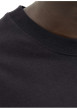 Thumbnail T-shirt en coton noir uni avec un col rond et une coupe droite - Image 6