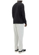 Thumbnail T-shirt en coton noir uni avec un col rond et une coupe droite - Image 7