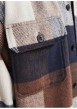 Thumbnail Chemise marine à carreaux avec une coupe droite et un col à revers - Image 2