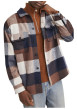 Thumbnail Chemise marine à carreaux avec une coupe droite et un col à revers - Image 5