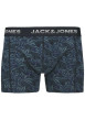 Thumbnail Lot de 3 boxers classiques en coton mélangé marine à motifs et coupe fermée - Image 5
