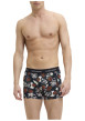 Thumbnail Lot de 3 boxers classiques en coton mélangé multicolore avec des motifs - Image 2