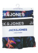 Thumbnail Lot de 2 boxers classiques en coton mélangé noir à coupe fermée avec des motifs - Image 2