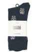 Thumbnail Lot de 3 paires de chaussettes noires avec des motifs et une coupe haute - Image 2