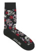 Thumbnail Lot de 3 paires de chaussettes noires avec des motifs et une coupe haute - Image 4