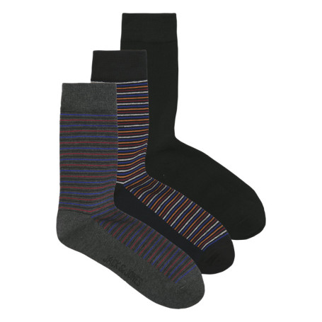 Lot de 3 paires de chaussettes hautes noires...