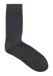 Thumbnail Lot de 3 paires de chaussettes hautes noires rayées avec une coupe haute - Image 5