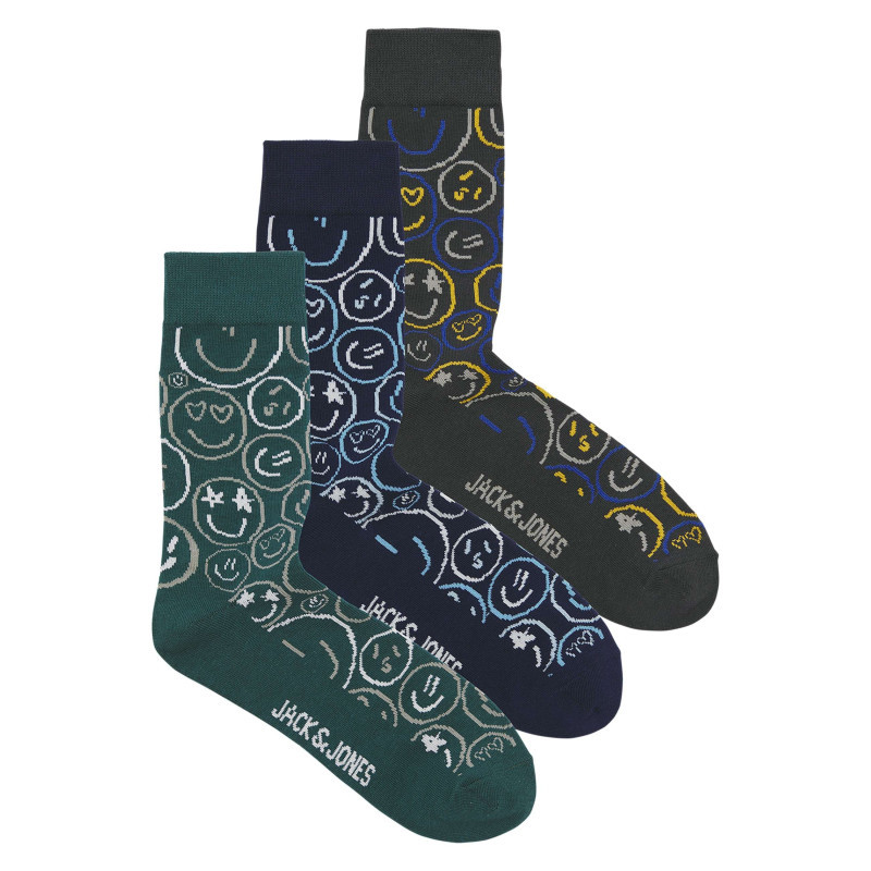 Jack & Jones - Chaussettes Hautes Vertes Avec Des Motifs Et Une Coupe Haute - Vertes