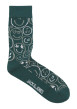 Thumbnail Chaussettes hautes vertes avec des motifs et une coupe haute - Image 4