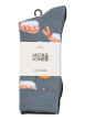 Thumbnail Lot de 3 paires de chaussettes hautes noires à motifs et avec une coupe haute - Image 2