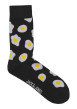 Thumbnail Lot de 3 paires de chaussettes hautes noires à motifs et avec une coupe haute - Image 4