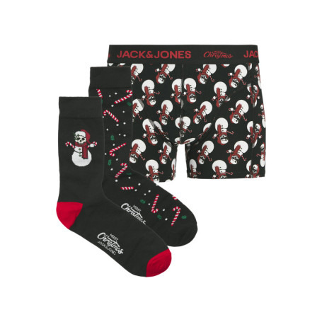 Coffret boxers classiques en coton mélangé noir...