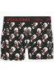 Thumbnail Coffret boxers classiques en coton mélangé noir à motifs avec une coupe fermée - Image 2