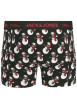 Thumbnail Coffret boxers classiques en coton mélangé noir à motifs avec une coupe fermée - Image 3