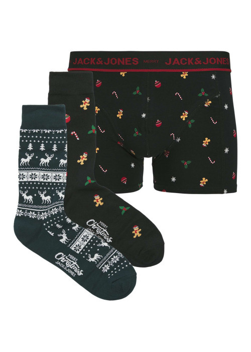 Coffret boxers classiques en coton mélangé noir avec une coupe fermée