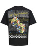 Thumbnail T-shirt noir avec des imprimés une coupe droite et un col rond - Image 2