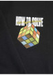Thumbnail T-shirt noir avec des imprimés une coupe droite et un col rond - Image 3
