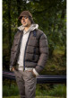 Thumbnail Pantalon Chino Miles en coton biologique brun uni à coupe slim - Image 2