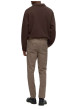 Thumbnail Pantalon Chino Miles en coton biologique brun uni à coupe slim - Image 6