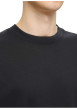 Thumbnail T-shirt Oscar noir uni à coupe loose avec col rond et manches courtes - Image 5