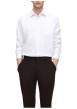 Thumbnail Chemise Performance blanche unie à coupe slim avec un col français - Image 4