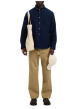 Thumbnail Chemise Rick en coton marine unie à coupe droite avec un col américain - Image 6