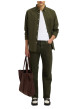 Thumbnail Chemise Rick en coton kaki unie à coupe droite avec un col américain - Image 6