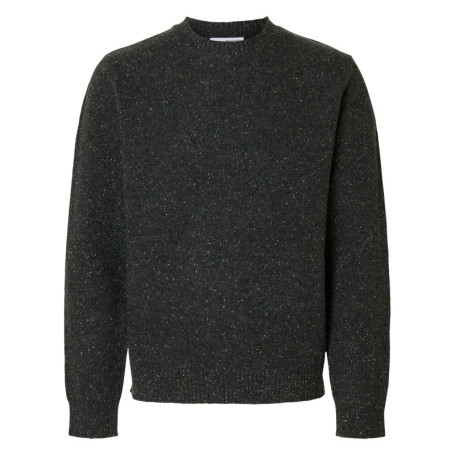 Pull en laine mélangée anthracite Neil en...
