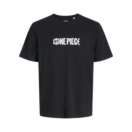 T-shirt en coton noir imprimé manga à la...
