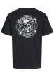 Thumbnail T-shirt en coton noir imprimé manga à la poitrine et au dos avec un col rond - Image 2