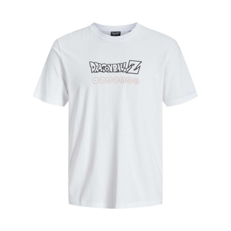T-shirt en coton blanc imprimé dessin animé à...