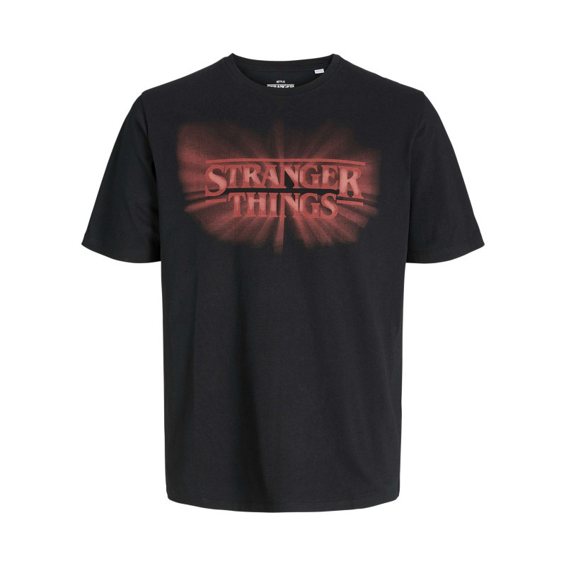 Jack & Jones - T-shirt En Coton Noir Imprimé Série à La Poitrine Et Au Dos Avec Un Col Rond - Noir Jack & Jones - T-shirt En Coton Noir Imprimé Série à La Poitrine Et Au Dos Avec Un Col Rond - Noir