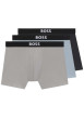 Thumbnail Lot de 3 boxers en coton multicolores unis avec une coupe longue