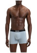 Thumbnail Lot de 3 boxers en coton multicolores unis avec une coupe longue - Image 4